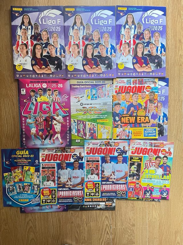 Lote de álbum y cromos de fútbol 