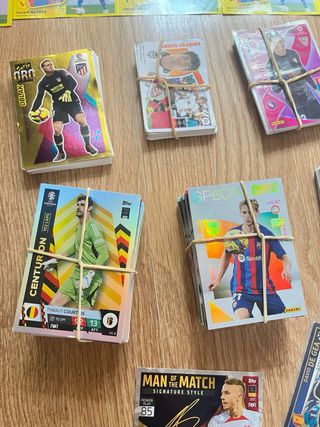 Lote de álbum y cromos de fútbol 
