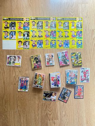 Lote de álbum y cromos de fútbol 