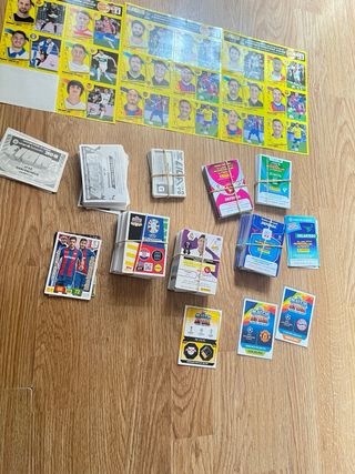 Lote de álbum y cromos de fútbol 