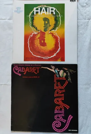 LPs Vinilos Musicales: Hair, Cabaret,