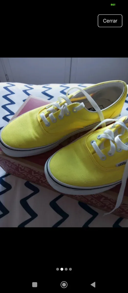 Zapatillas Vans Hombre Nuevas Amarillas