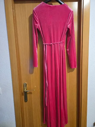 Vestido largo rosa