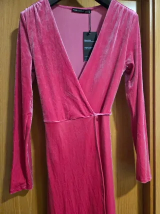 Vestido largo rosa