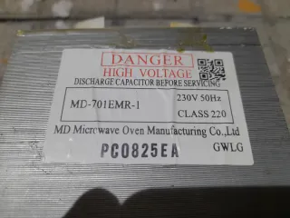 Transformador Microondas MD-701EMR-1