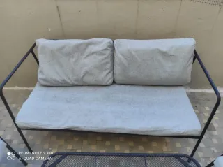 Conjunto Terraza Sofá 2 Plazas + 2 Sillones y mesa