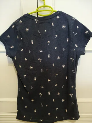 Camiseta Superdry Mujer Azul Multicolor