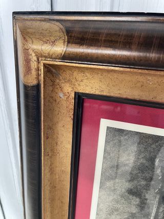 Cuadro antiguo mujer y niño