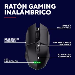✨ - Trust Gaming GXT 110 Felox Ratón Inalámbrico G