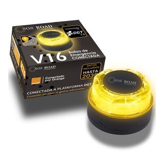 2 Balizas v16 conectada a la DGT y geolocalizable