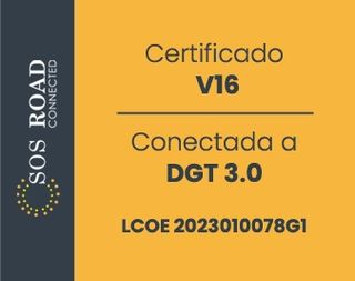 2 Balizas v16 conectada a la DGT y geolocalizable
