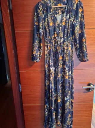 Vestido largo estampado floral