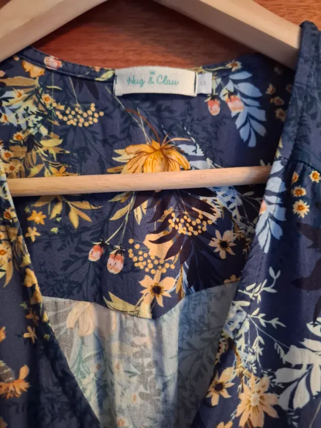 Vestido largo estampado floral