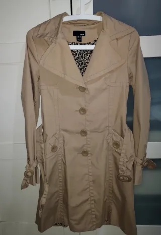 Gabardina H&M Beige Talla 34