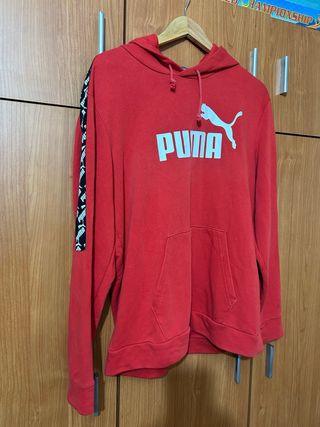 Sudadera Puma Roja con Logo