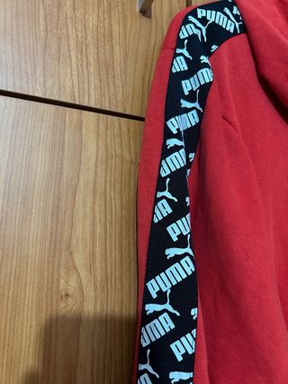 Sudadera Puma Roja con Logo