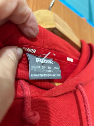 Sudadera Puma Roja con Logo