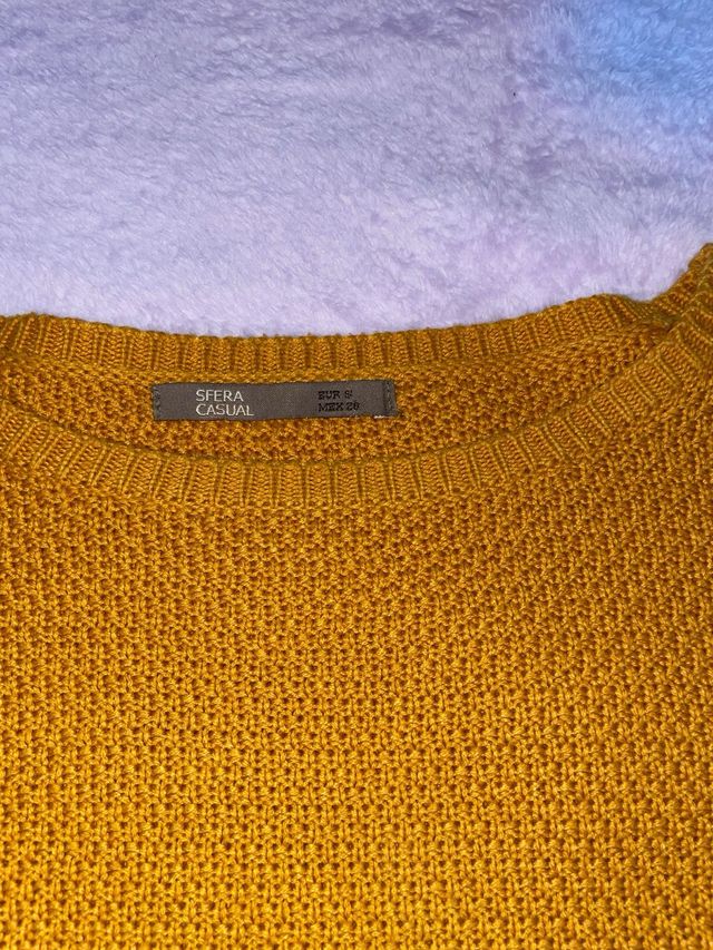 Jersey amarillo manga larga crop top