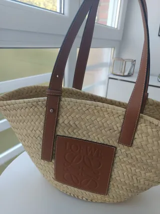 Bolso Capazo Loewe Beige y Marrón