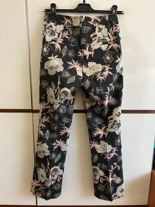 Pantaloni Blukey jacquard floreali