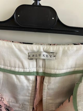 Pantaloni Blukey jacquard floreali