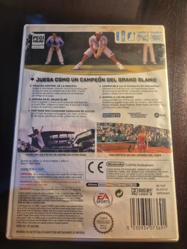 Wii Grand Slam Tennis EA Sports