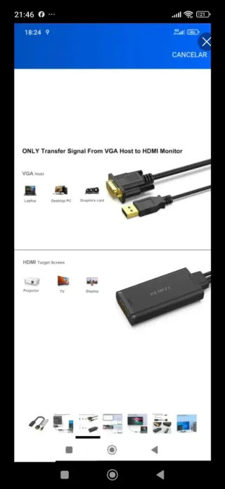Cable UGREEN HDMI a VGA con USB