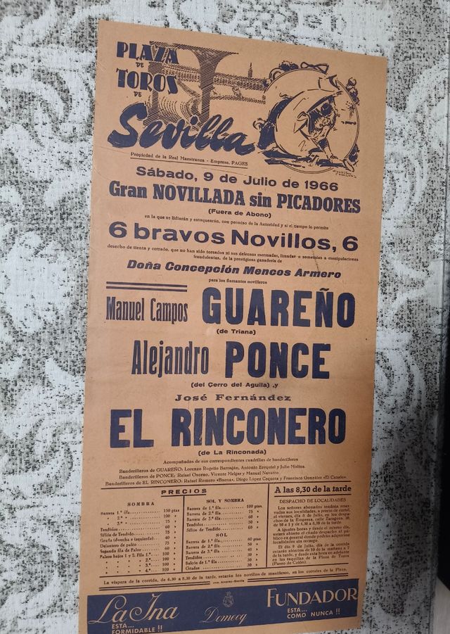 Programa Taurino Sevilla 1966