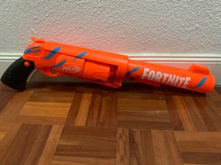 Pistola Nerf Fortnite Naranja Azul