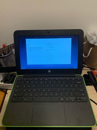 Portátil HP Negro y Verde