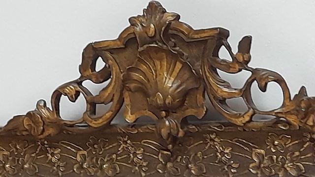 Espejo antiguo madera y cristal