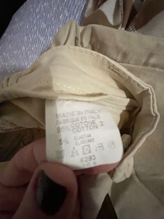 Pantaloni chino beige