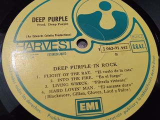Vinilo Deep Purple - In Rock
