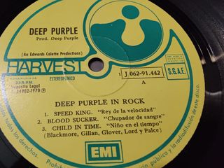 Vinilo Deep Purple - In Rock