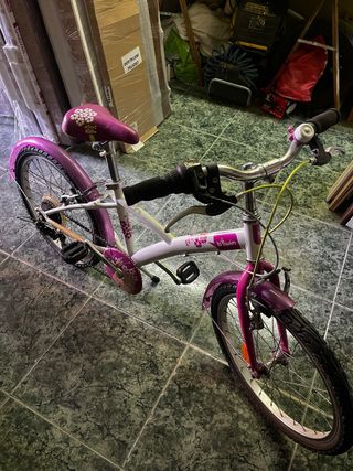 Bicicleta Infantil BTWIN 24 Morado