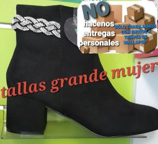Botín negro mujer talla 44