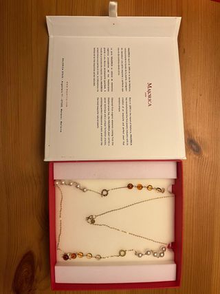 Collar Majorica bañado en plata con perlas