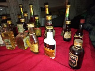 Lotto 20 bottigliette mignon da collezione