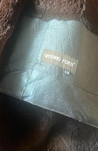 Giacca in pelle foderata marrone