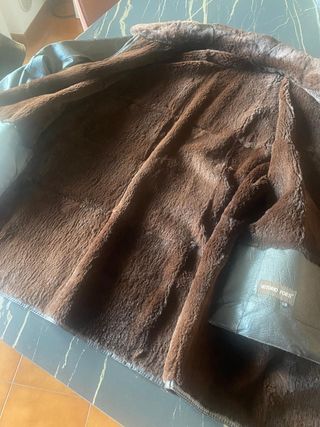 Giacca in pelle foderata marrone