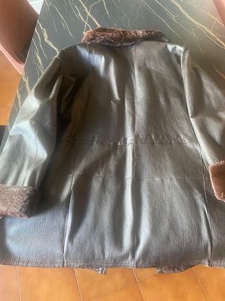 Giacca in pelle foderata marrone