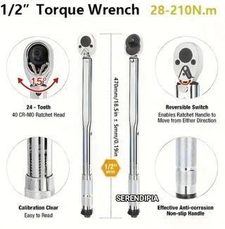 LLAVE DINAMOMÉTRICA 1/2 28-210 Nm