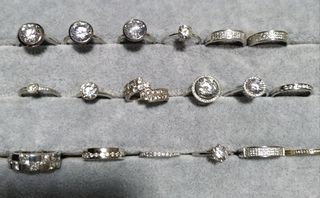 Anillo Plata 925 Circon Talla Diamante