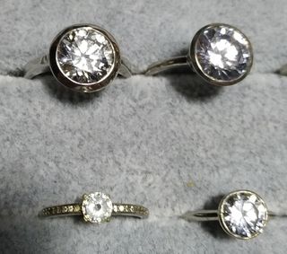 Anillo Plata 925 Circon Talla Diamante