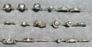 Anillo Plata 925 Circon Talla Diamante
