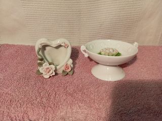 2 piccoli soprammobili in ceramica vintage