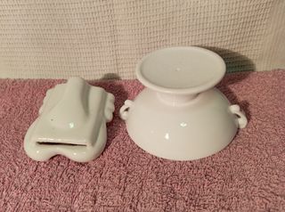 2 piccoli soprammobili in ceramica vintage