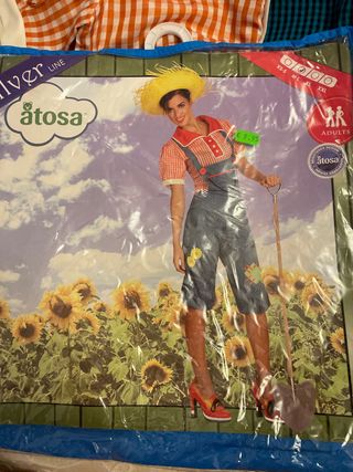 Disfraz espantapájaros Atosa niña talla  M/L