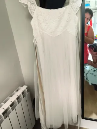 Vestido de Comunión Blanco Encaje 12:13 años 