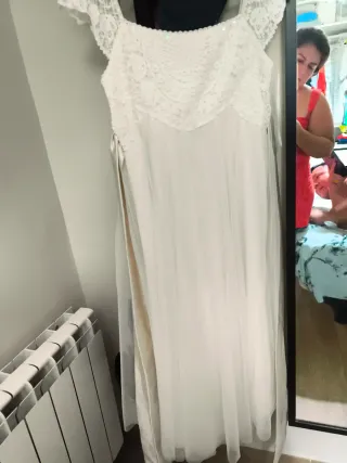 Vestido de Comunión Blanco Encaje 12:13 años 